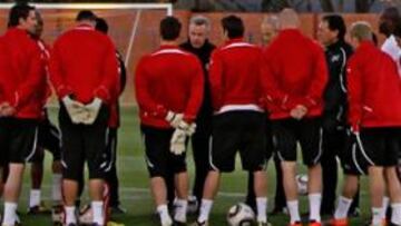 <b>HACIA LA PORTERÍA. </b>Suiza saldrá esta noche muy al ataque.