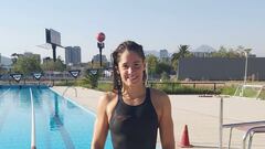 Mahina Valdivia, nadadora chilena.
