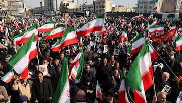 People attend a gathering to support Iran's new supreme leader Mojtaba Khamenei, amid the U.S.-Israeli conflict with Iran, in Tehran, Iran, March 9, 2026. Majid Asgaripour/WANA (West Asia News Agency) via REUTERS ATTENTION EDITORS - THIS PICTURE WAS PROVIDED BY A THIRD PARTY