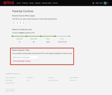 Controla el contenido que ven tus hijos en Netflix con un sencillo código