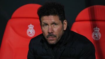 LEON, SPAIN - JANUARY 23: Diego  Pablo Simeone, head coach of Atletico de Madrid during Copa del Rey football match played between Cultural Leonesa and Atletico de Madrid at Reino de Leon stadium on January 23, 2020 in Leon, Spain.
 
 
 23/01/2020 ONLY FO