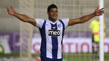 Hulk celebra un gol con el Oporto en 2012.