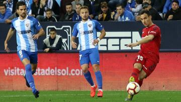 11/03/19 PARTIDO DE SEGUNDA DIVISION MALAGA  -  OSASUNA  ADRIAN   ONTIVEROS   UNAI GARCIA