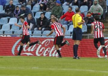 San José celebra el 0-1.