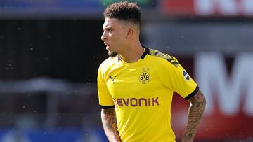 Sancho, en un partido con el Dortmund.