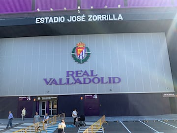 Exteriores del José Zorrilla, estadio del Real Valladolid, reformados.