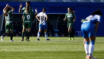 El Depor celebra un gol contra el Espanyol.