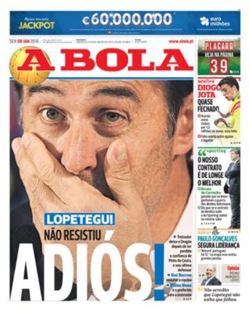 Portadas de la prensa mundial