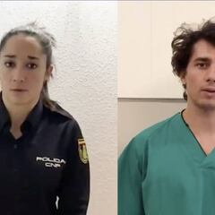 Nuestros deportistas luchan contra el COVID-19: Héroes en el podio, hospitales y coches patrulla