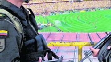 <b>DISTURBIOS. </b>El fútbol de Colombia será muy vigilado.