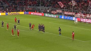 El ardid de Thiago en la falta del 3-0 del Bayern: los rivales aún siguen sin saber cómo ocurrió