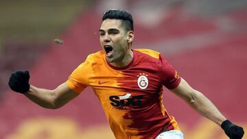 Falcao García en un partido del Galatasaray