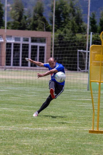 Los dirigidos por Jorge Luis Pinto realizaron su último entrenamiento en Bogotá pensando en el clásico contra Nacional.