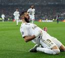 Benzema rompe su gafe y marca al PSG trece años después