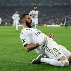 Benzema rompe su gafe y marca al PSG trece años después