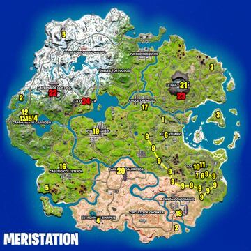 Ubicaciones de todos los personajes de la Temporada 2 de Fortnite Capítulo 3