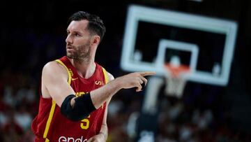 Rudy Fernández, capitán de la selección española de baloncesto.