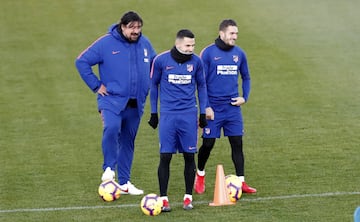 Atlético de Madrid - Barcelona: Entrenamientos previos