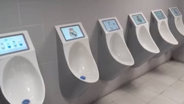 Los innovadores urinarios que prueba el Madrid en el Bernabéu