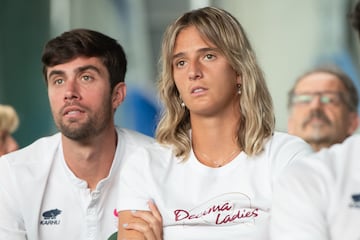 Camilla Rosatello en la final de Roland Garros 2024 disputada en la pista Court Philippe Chatrier de París.