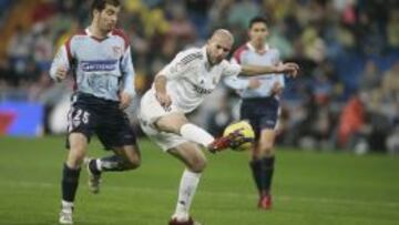 Zidane le hizo su &uacute;nico hat-trick como madridista al Sevilla en 2006.
