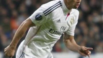 James Rodr&iacute;guez, durante la victoria del Real Madrid en Champions ante el Liverpool (1-0).