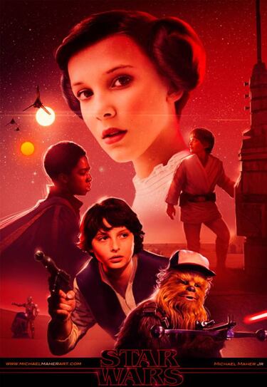 Así serían los ni?os de Stranger Things en Star Wars