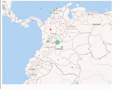 Mapa de casos y muertes por coronavirus por departamentos en Colombia: hoy, 11 de mayo
