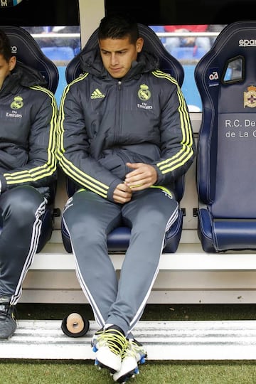 on the bench, where he's spent much of this season.