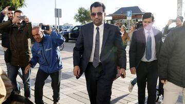 Imagen retrospectiva de Abdullah Al Thani entrando en la Ciudad de la Justicia en M&aacute;laga.