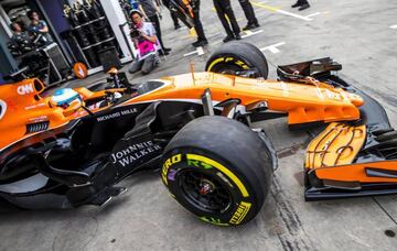Fernando Alonso in the McLaren in Australia.