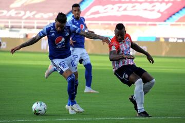 Junior de Barranquilla y Millonarios se enfrentaron en el estadio Metropolitano Roberto Meléndez por el partido de ida de las semifinales de la Liga BetPlay.