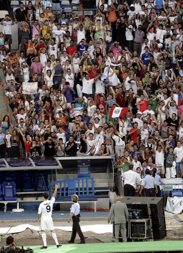 Cristiano Ronaldo en el estadio Santiago Bernabéu.