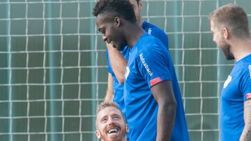 Williams y Muniain en Lezama.