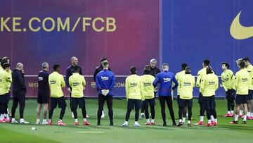 El vestuario del Barça, partidario de la suspensión de LaLiga