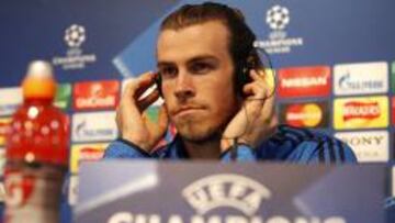 Bale, en rueda de prensa en el Etihad Stadium.