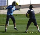 De Gea y Joel trabajan con caretas antimiedo