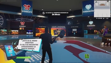 Entrar al Modo Creativo nos dirige directamente a la central creativa de la NBA