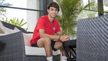 Joao Félix posa para AS en su primera entrevista con un medio en España.