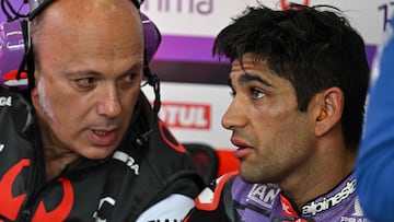 Martín avec son entraîneur Romagnoli.