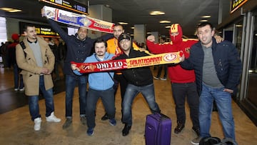 Hinchas del Galatasaray en Madrid (27 de noviembre de 2013).