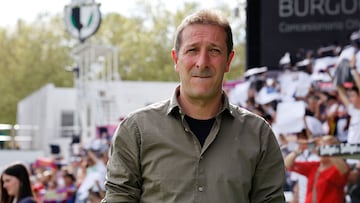 Ramis, entrenador del Burgos, en el partido ante el Levante.