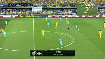 La imagen que demuestra que el gol del Villarreal fue legal