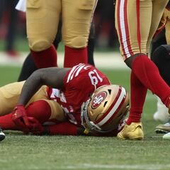 Deebo Samuel abandona partido entre 49ers y Buccaneers por lesión de tobillo