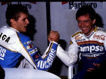 Garriga fue piloto entre 1984 y 1993. Logró un subcampeonato de 250cc en 1988 y tres victorias ese mismo año (en Portugal, Holanda y Chequia) además de un podio en 500cc, en Gran Bretala 92.
Con su gran rival, Sito Pons.