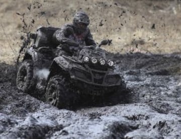 Carrera regional de quad en Krasnoyarsk en Siberia.