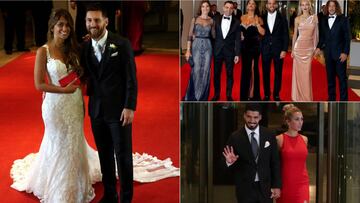 Los novios, el beso, los invitados... La alfombra roja de la boda de Messi y Antonella