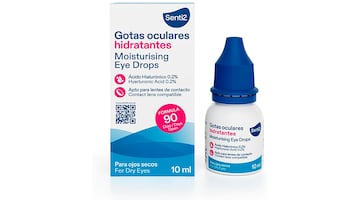 Gotas hidratantes para ojos.