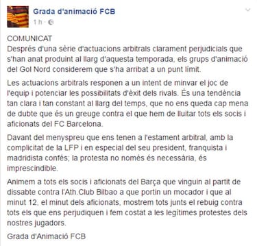 Camp Nou prepares hankie protest against 'biased' referees
