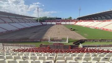 Obras en el carlos Belmonte.